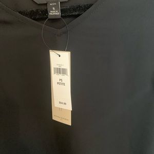 Black silk like blouse